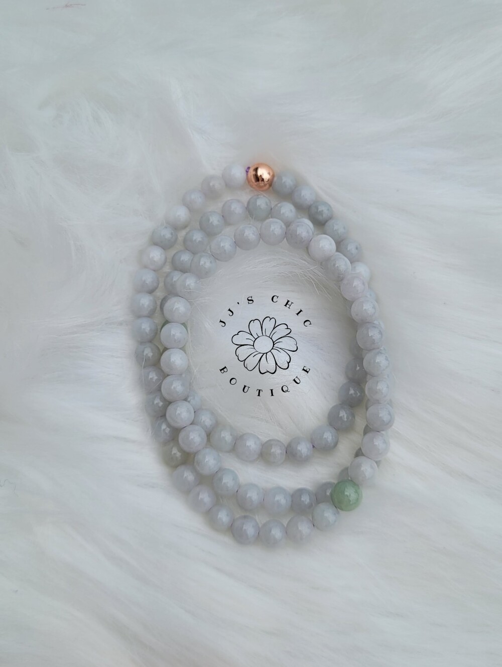 Burmese Jade Necklace- #J033 - Picture 3 of 3